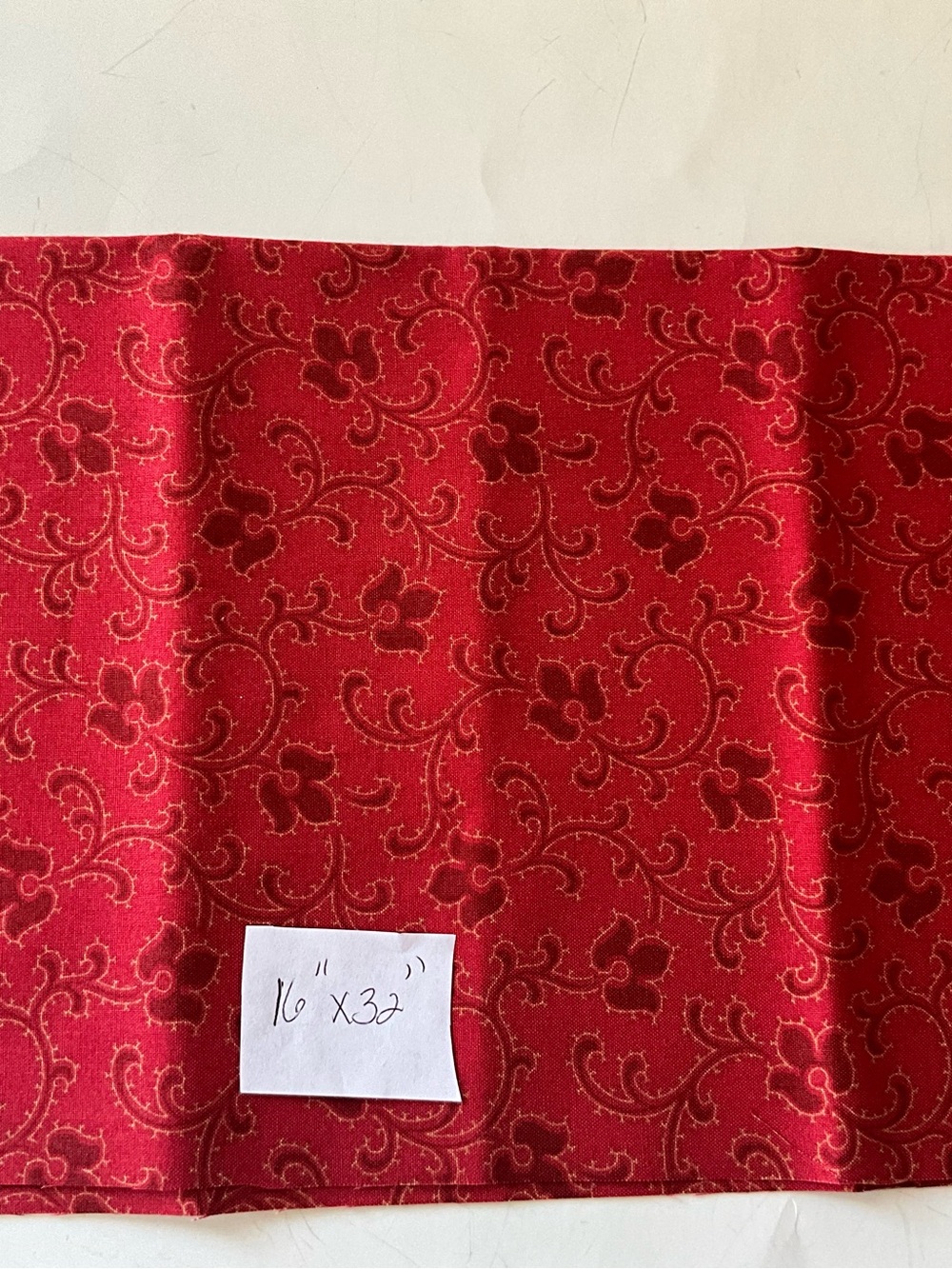 Quilting Sewing Material Marcus Fabric #3334 Moda Fabrics #44188 Tan Red Cotton - Picture 8 of 8